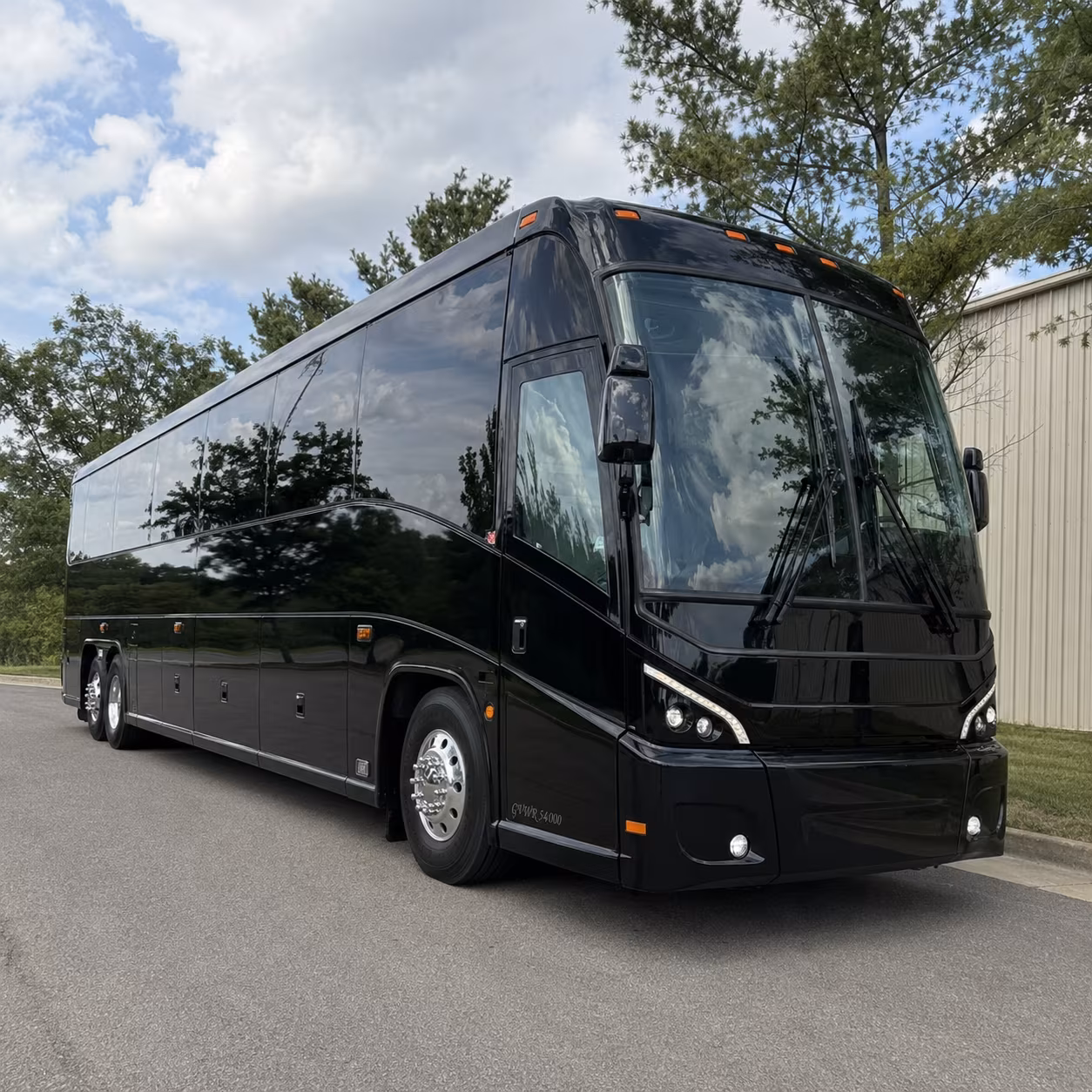 folsom charter bus services exterior