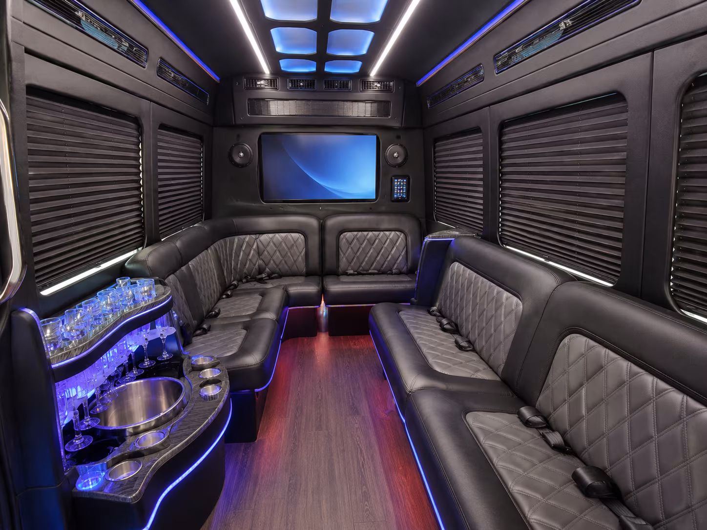 folsom party bus interior
